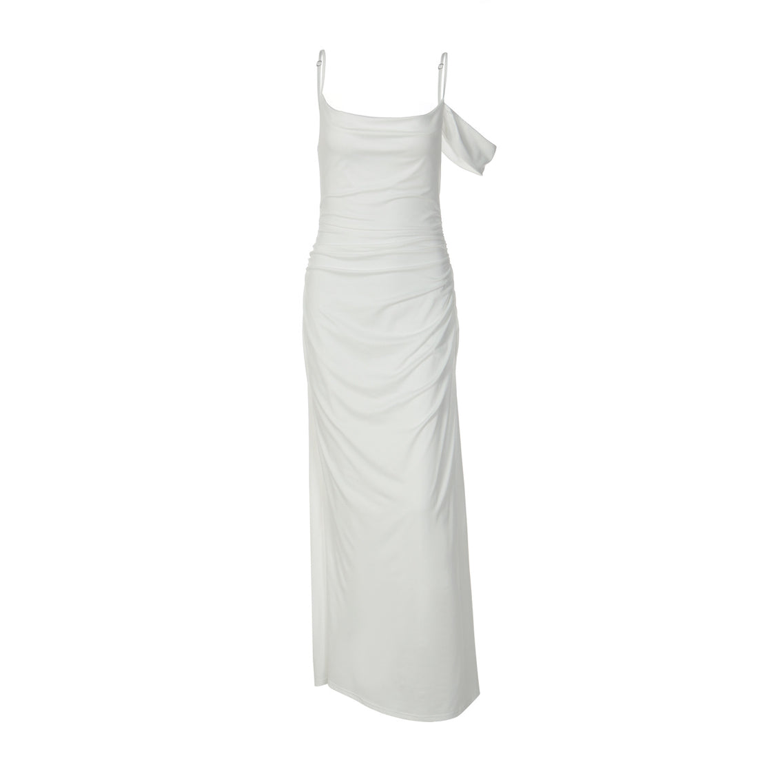 Damen Elegantes bodenlanges Kleid mit einzigartiger Drapierung – Élara
