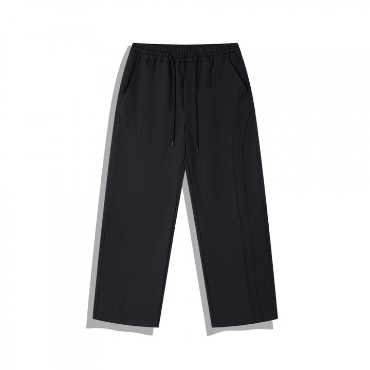Unisex Weite Relaxed-Hose mit elastischem Bund, Tunnelzug und dekorativer Nahtführung Echo Archiv