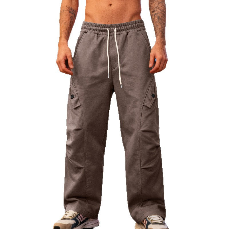 Herren Oversize-Cargo-Hose im Utility-Streetwear-Look mit Tunnelzug und Klappentaschen Echoarchiv