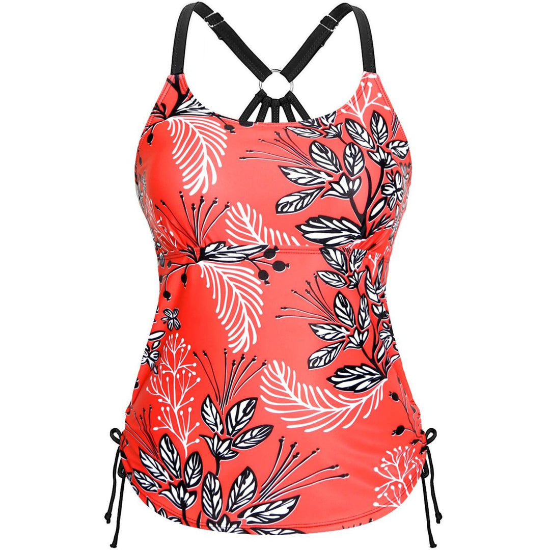 Damen Tankini mit floraler Musterung und verstellbaren Trägern Echo Archiv