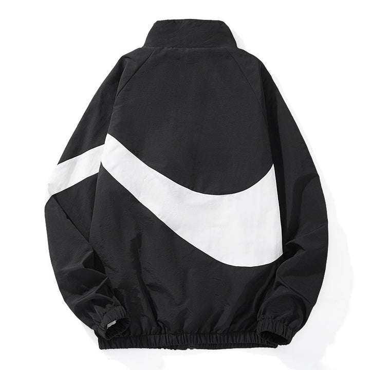 Herren Sportliche Übergangsjacke mit hohem Kragen und seitlichen Reißverschlusstaschen Echo Archiv