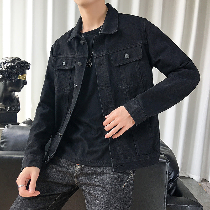 Herren Slim‑Fit Denim‑Truckerjacke im Overshirt‑Schnitt mit Brustklappen Echo Archiv