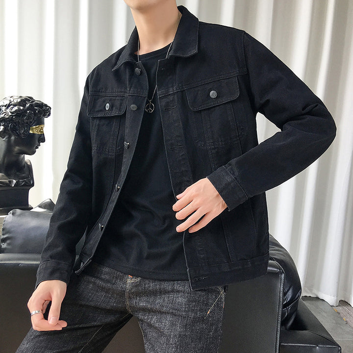 Herren Slim‑Fit Denim‑Truckerjacke im Overshirt‑Schnitt mit Brustklappen Echo Archiv
