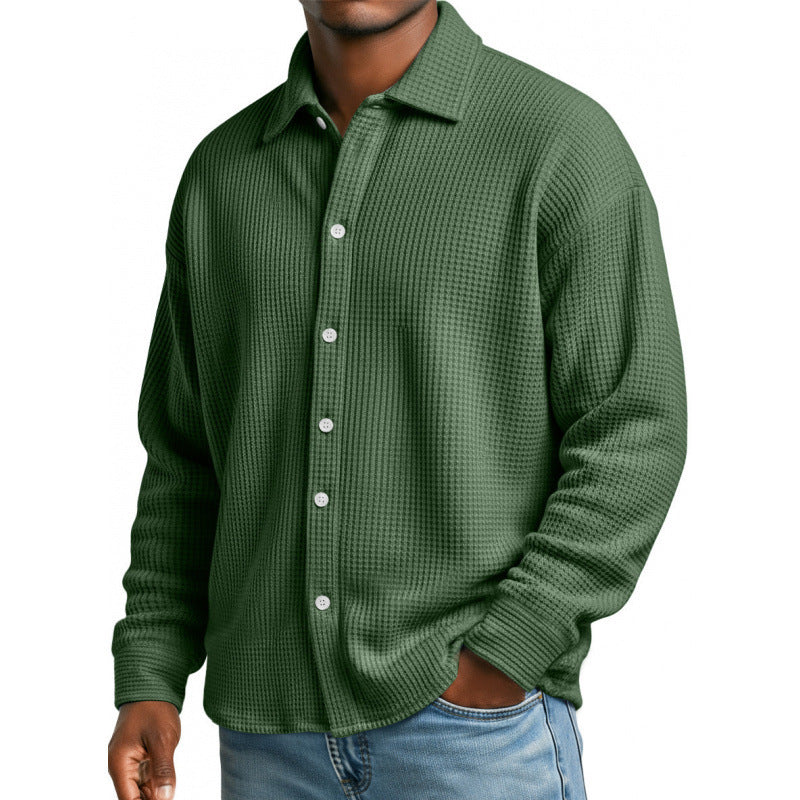 Herren Modische Strickjacke mit hohem Kragen Echoarchiv