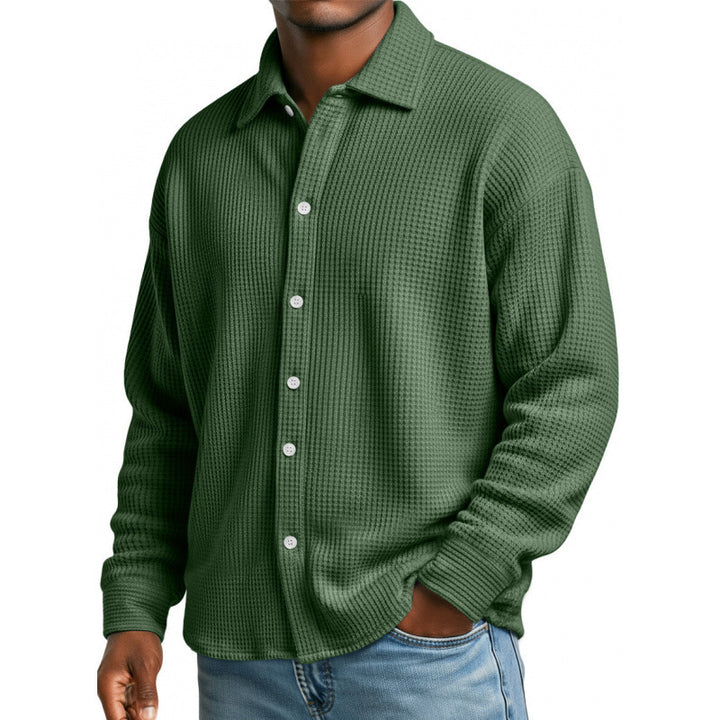 Herren Modische Strickjacke mit hohem Kragen Echoarchiv