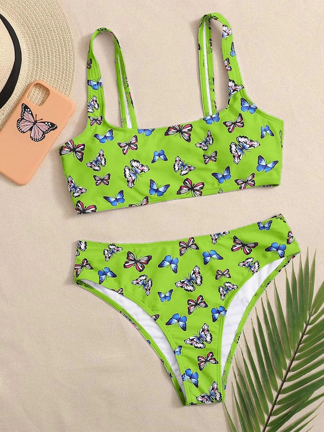 Damen Bikini-Set mit buntem Schmetterlingsmuster Echo Archiv