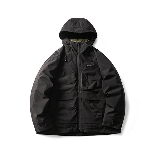Herren Funktionelle Outdoor-Softshelljacke mit Kapuze und Mehrfachtaschen Echoarchiv