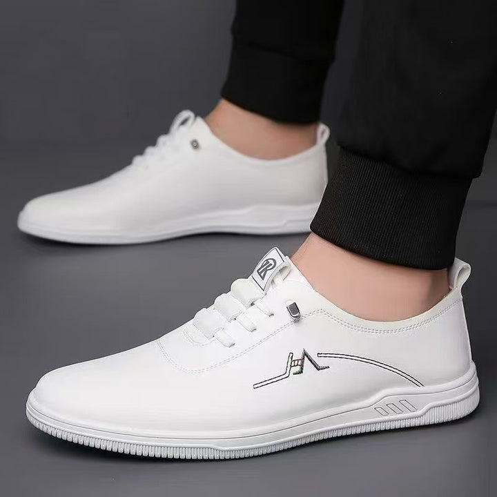 Herren Eleganter leichter Schnür-Casualschuh mit Lederoptik Echoarhiv