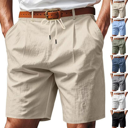 Herren nan knielange leichte Funktionsshorts mit Elastikbund, Kordelzug und tiefen Eingrifftaschen Echo Archiv