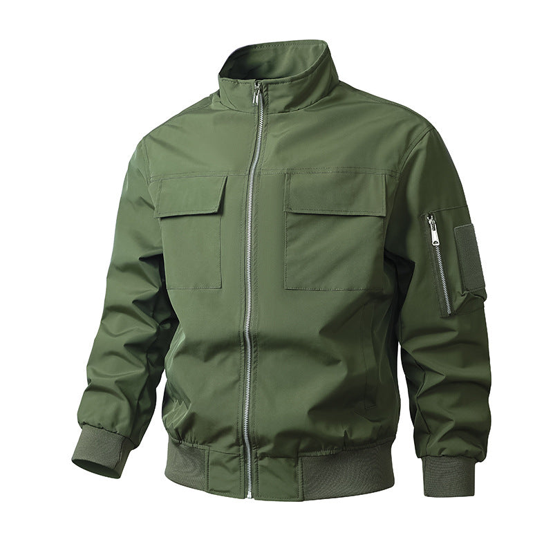 Herren multifunktionale Utility-Jacke mit praktischen Taschen und winddichtem Design Echoarchiv