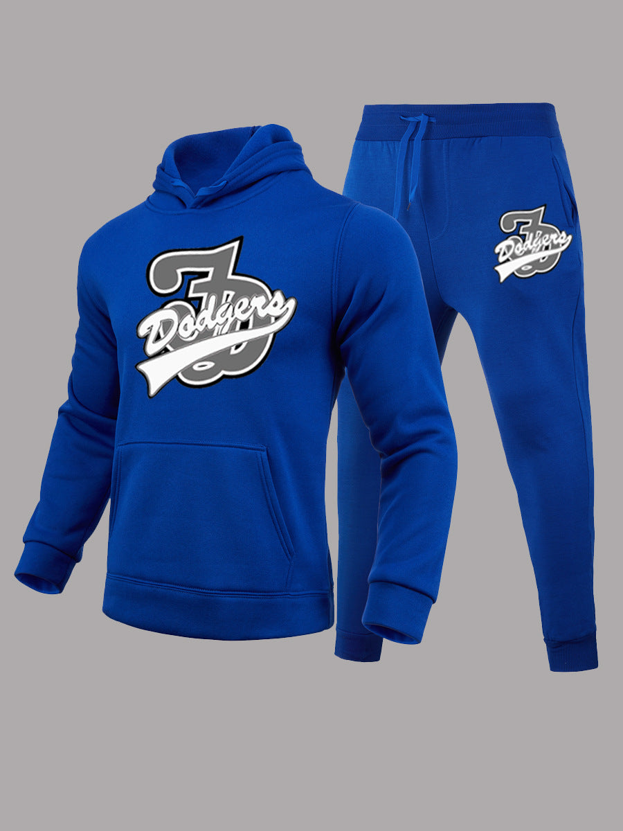Herren Sport Hoodie und Jogginghose Set mit auffälligem Print Echoarchiv