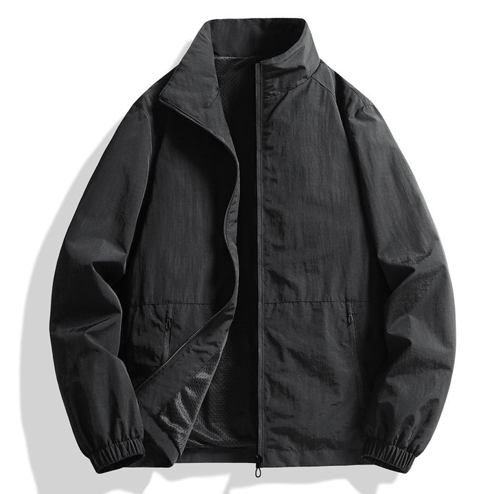 Herren Leichte Windjacke mit hohem Kragen Echo Archiv