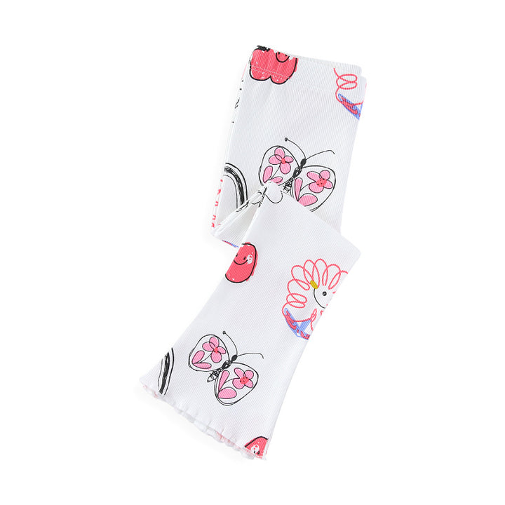 Mädchen Leggings mit buntem, verspieltem Motiv Echo Archiv