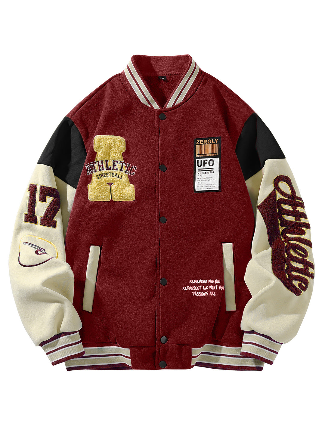 Herren Elegante College-Jacke Echo Archiv