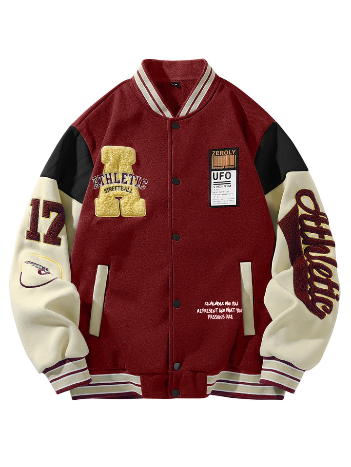 Herren Elegante College-Jacke Echo Archiv