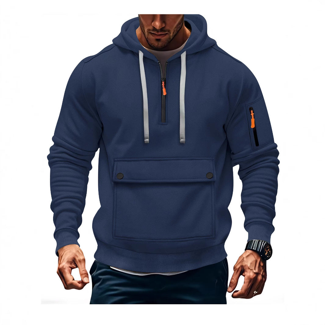 Herren lässige Kapuzenpullover mit praktischen Taschen Echoarchiv