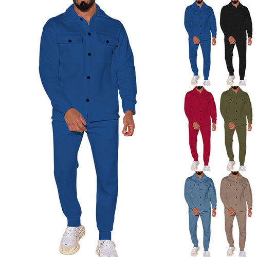 Herren Jogginganzug mit sportlichem Design und praktischen Taschen Echoarchiv