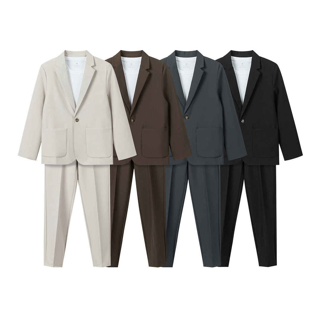 Damen Zweiteiliges Oversize-Blazer- und konisch geschnittene Anzughose-Set Echoarchiv