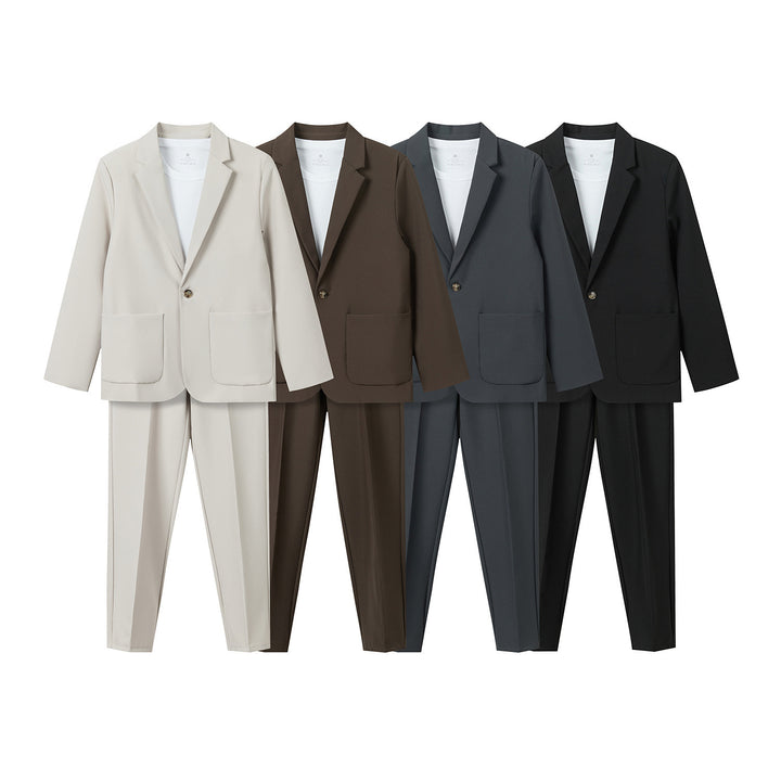 Damen Zweiteiliges Oversize-Blazer- und konisch geschnittene Anzughose-Set Echoarchiv