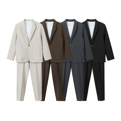 Damen Zweiteiliges Oversize-Blazer- und konisch geschnittene Anzughose-Set Echoarchiv