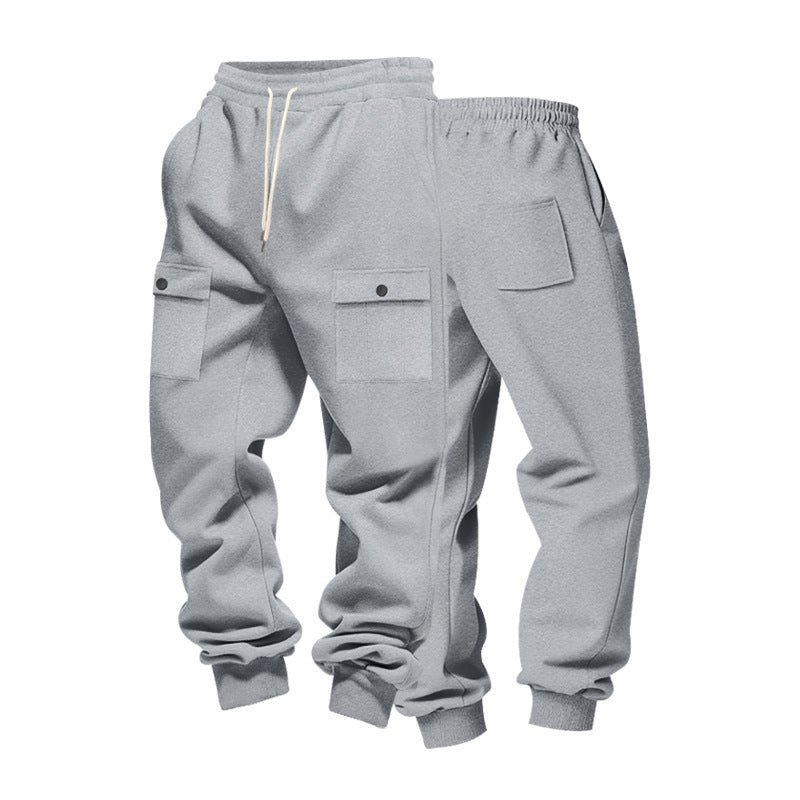 Herren Cargo-Jogginghose mit Multitaschen-Design und elastischem Bund Echoarchiv