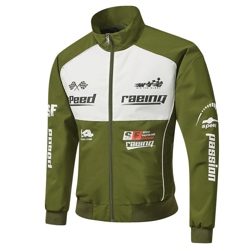Herren Rennsport-Trackjacke im Retro-Motorsport-Stil Echo Archiv