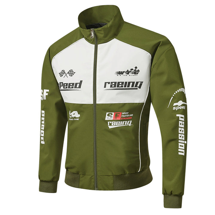Herren Rennsport-Trackjacke im Retro-Motorsport-Stil Echo Archiv