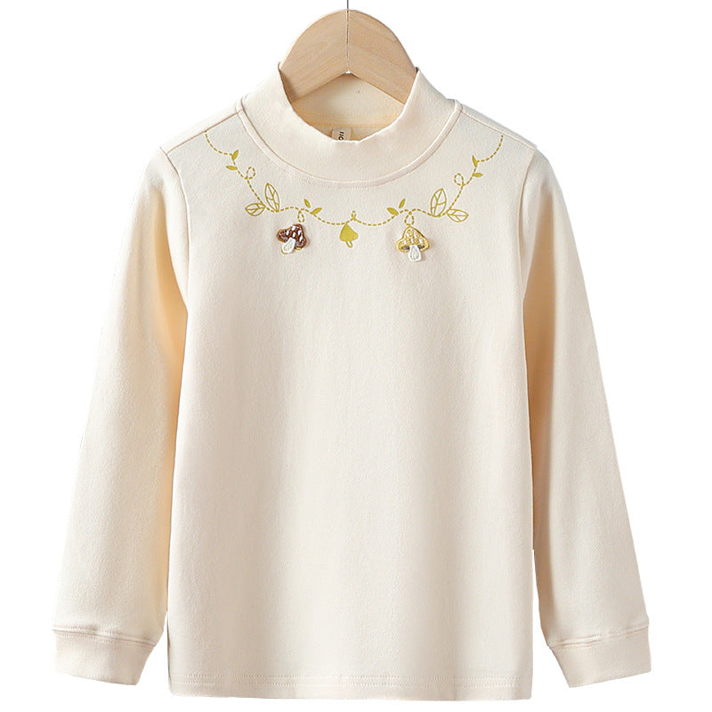 Mädchen Langarmshirt mit floralem Applikationsdesign Echo Archiv