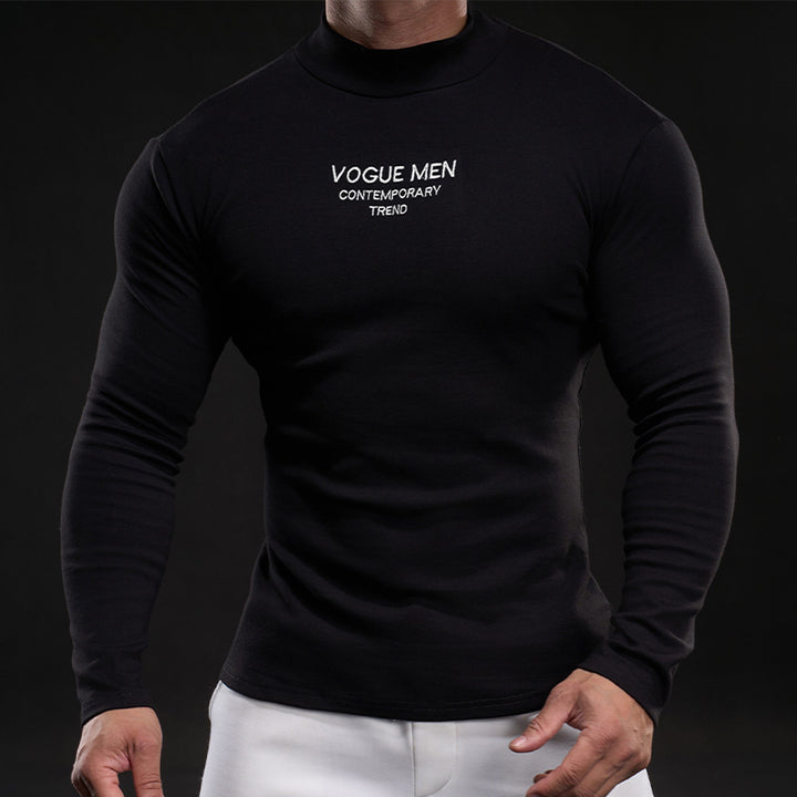 Herren Hochgeschlossenes Langarmshirt Echoarchiv