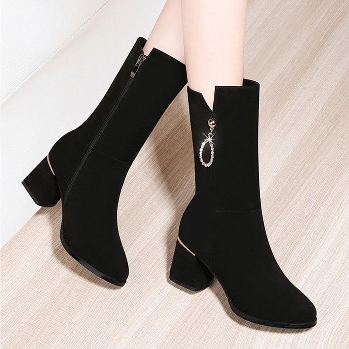 Damen Elegante Stiefeletten mit Glitzer-Detail Echo Archiv