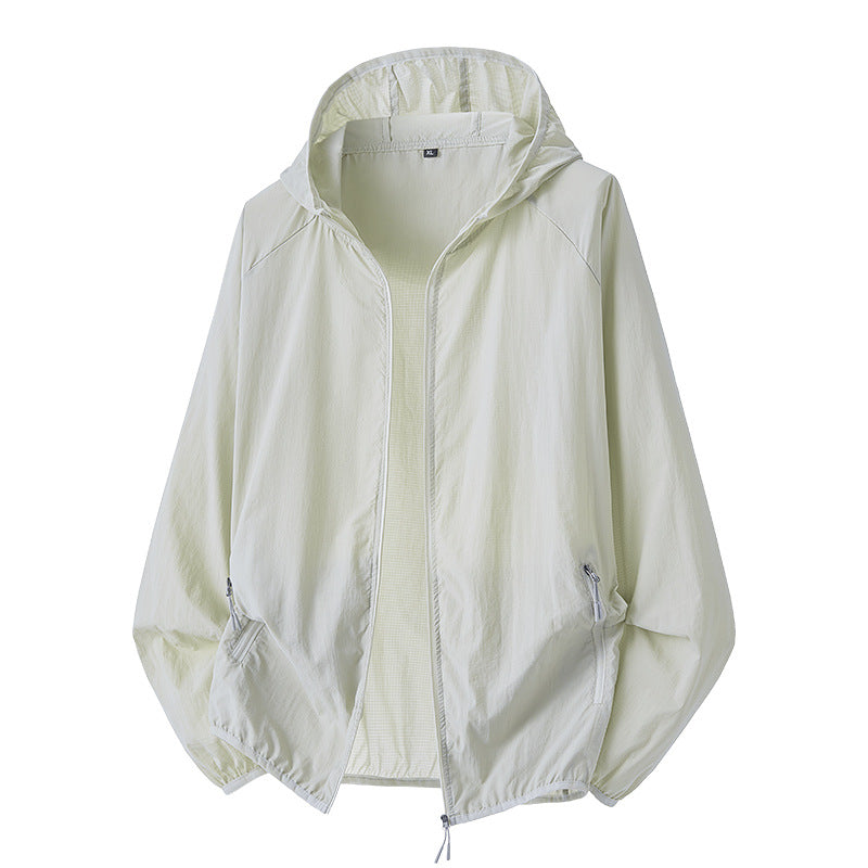 Herren leichte, winddichte Wanderjacke mit verstellbarem Kapuzenkragen und atmungsaktiven Einsätzen Echoarchiv