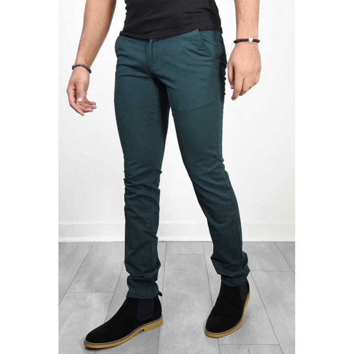 Herren elegante Chino-Hose mit schmalem Schnitt und praktischen Taschen Echoarchiv