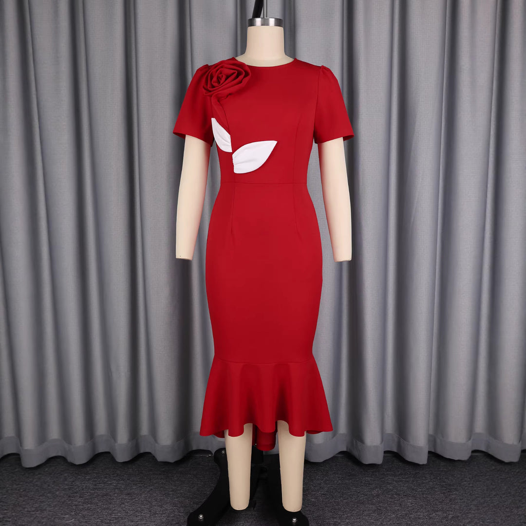 Damen Elegantes Kleid mit floralen Applikationen Echo Archiv