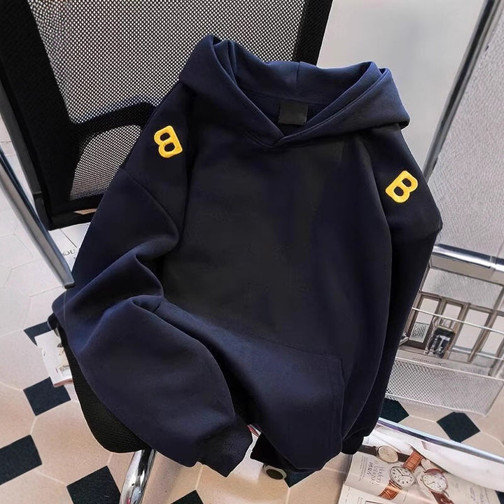 Unisex Urbaner Kapuzenpullover mit großem Druck Echoarchiv