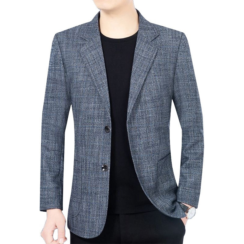 Herren Slim Fit Jacke mit Elegantem Muster Echoarchiv