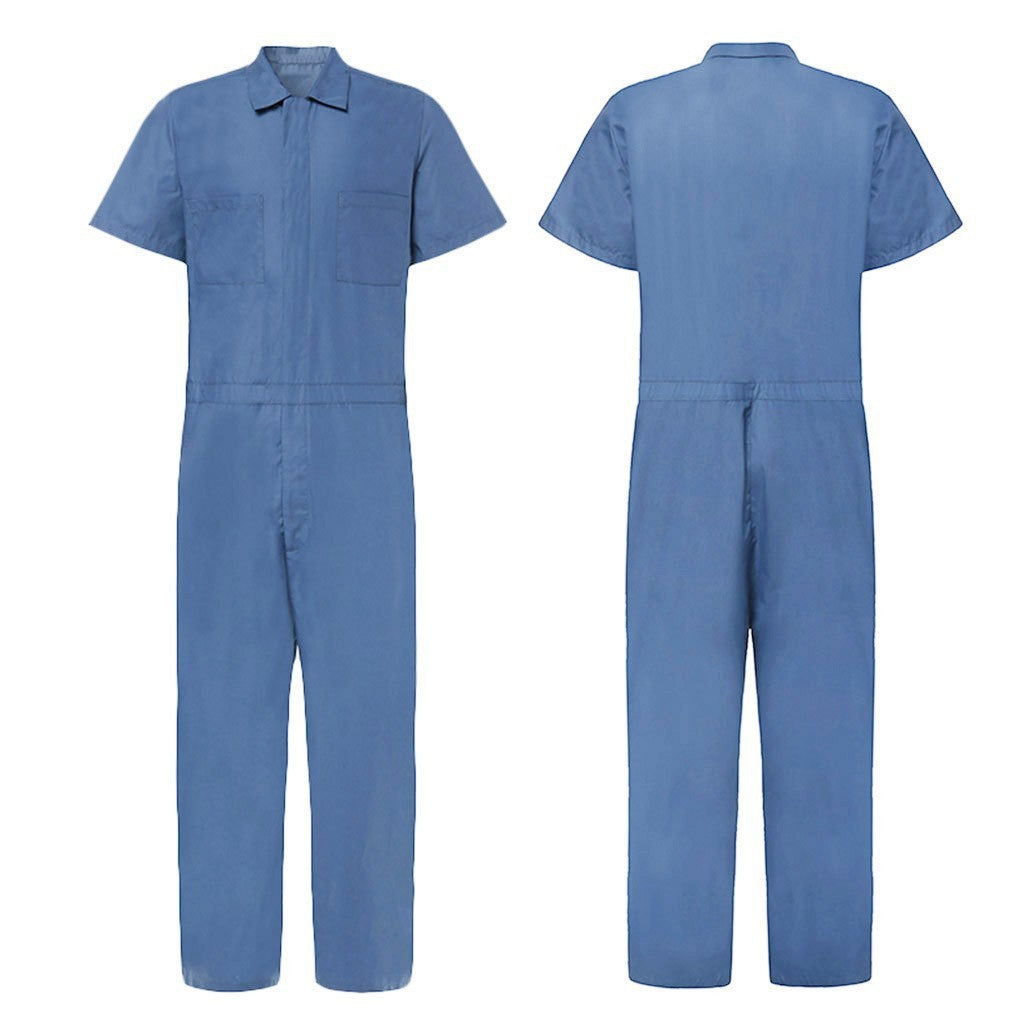 Damen Overall mit kurzem Arm und praktischen Taschen Echoarchiv