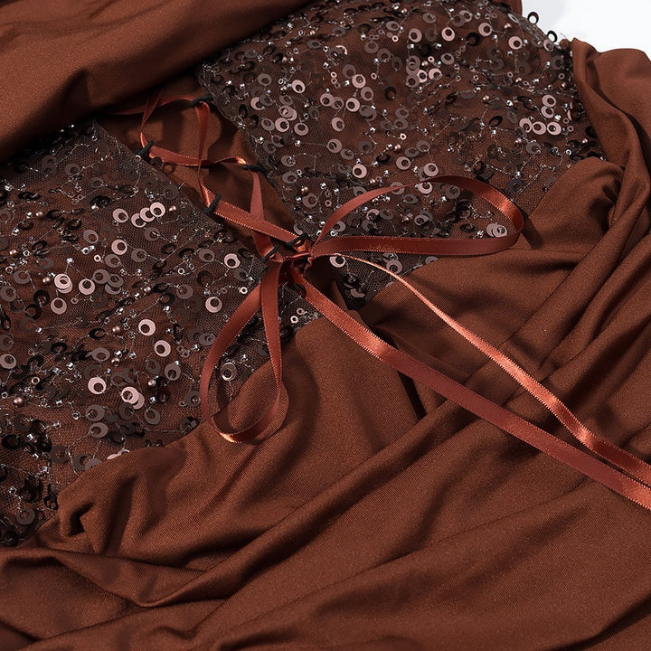 Damen Langärmliges Wickelkleid mit raffiniertem Drapé Echo Archiv