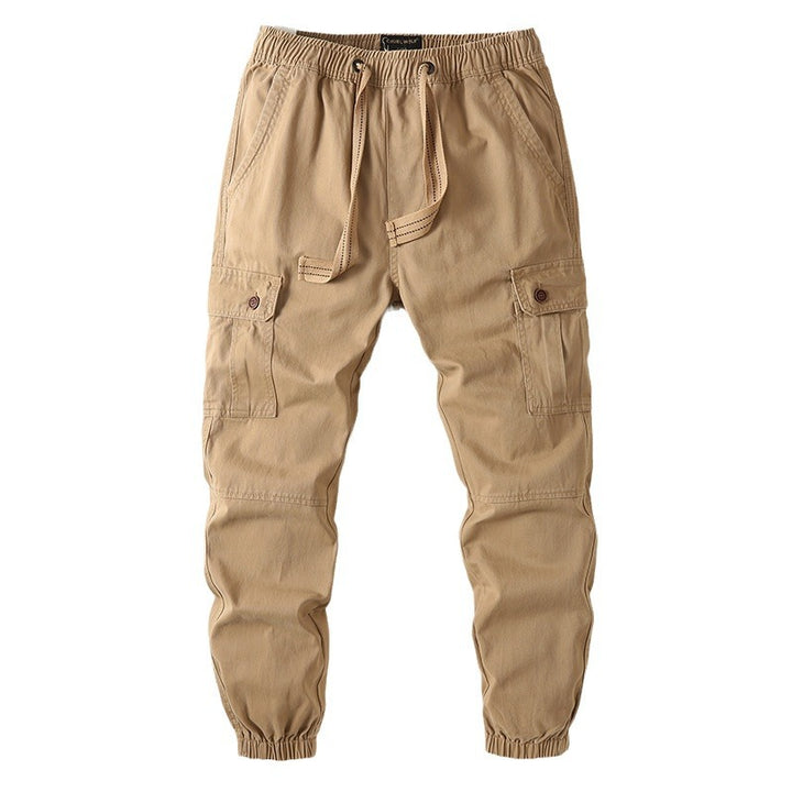 Herren Cargo-Joggerhose im Utility-Stil mit Tunnelzug, Knieverstärkung und elastischen Bündchen Echoarchiv