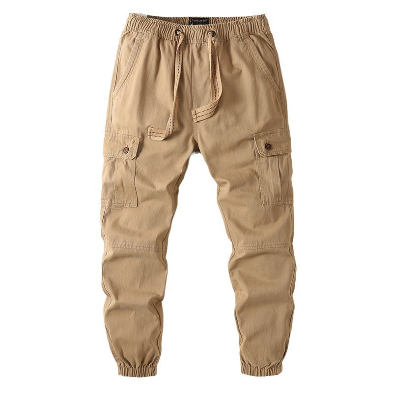 Herren Cargohose im Jogger‑Stil mit Tunnelzug, Knöchelbündchen und Multifunktionstaschen Echoarchiv