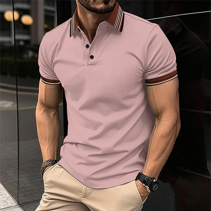 Herren Poloshirt mit modernem Kragen und athletischem Schnitt Echoarchiv