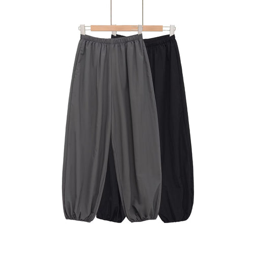 Damen Sportliche Sweatpants mit elastischem Bund und weiten Beinen Echo Archiv