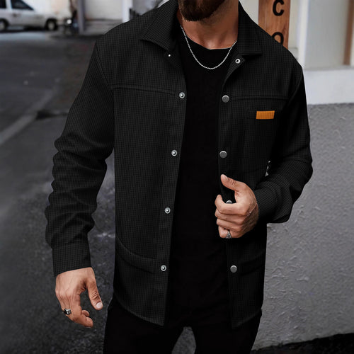 Herren modische Freizeitjacke mit strukturiertem Design Echoarchiv
