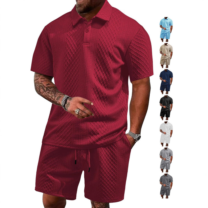 Herren Sportliches Poloshirt mit Shorts Echoarchiv