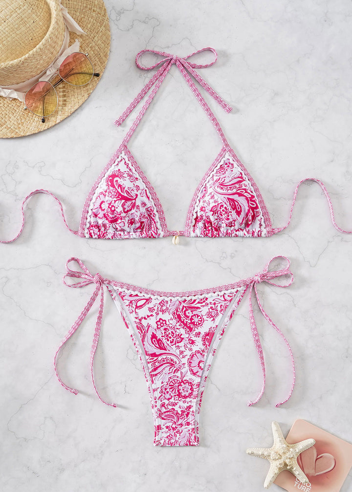 Damen Triangel-Bikini mit verstellbaren Bändern und elegantem Detail Echo Archiv