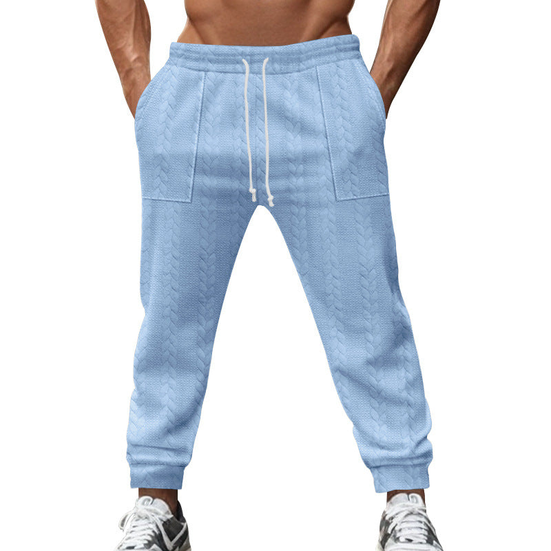 Herren lässige Strick-Jogginghose mit elastischem Bund und praktischen Taschen Echoarchiv