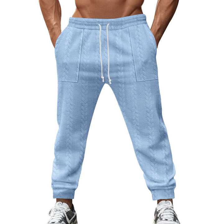 Herren lässige Strick-Jogginghose mit elastischem Bund und praktischen Taschen Echoarchiv