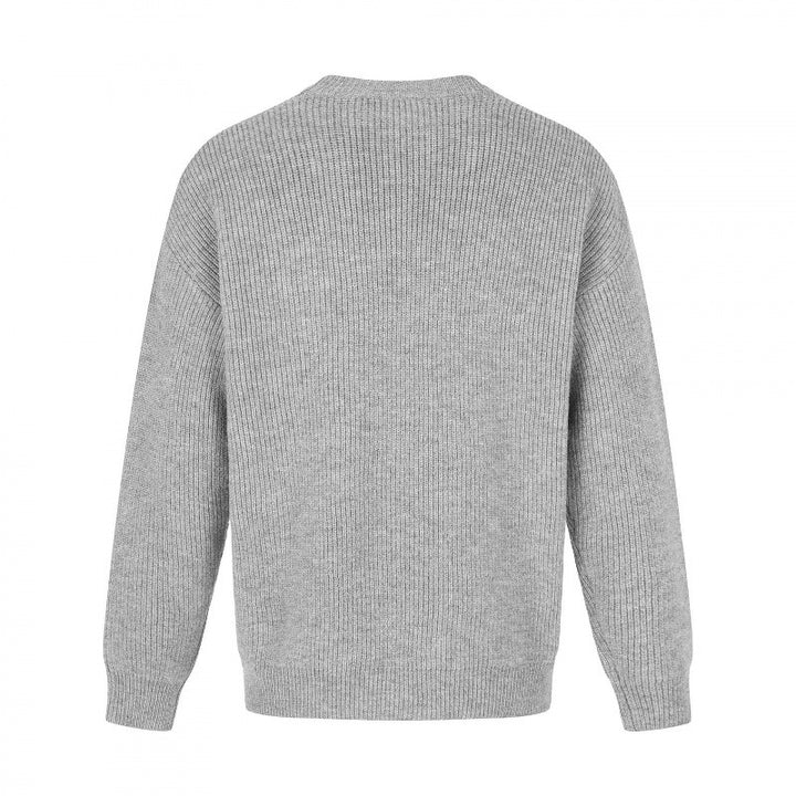 Unisex Weicher Oversize-Ribstrickpullover mit Relaxed-Schnitt und tonaler Struktur Echo Archiv
