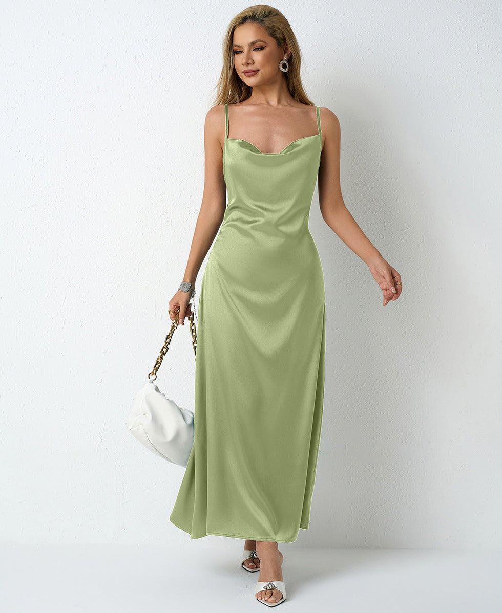 Damen Elegantes Maxikleid mit schicker Neckholder-Optik Echo Archiv