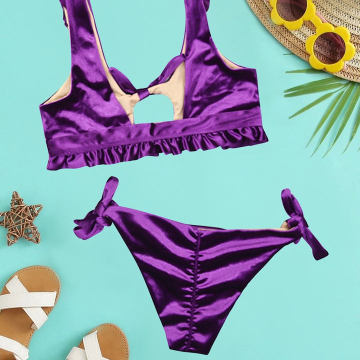 Damen Bikini-Set mit dezentem Cut-Out und Rüschendetails Echo Archiv