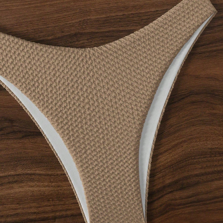 Damen Bandeau-Bikini mit strukturiertem Material Echo Archiv